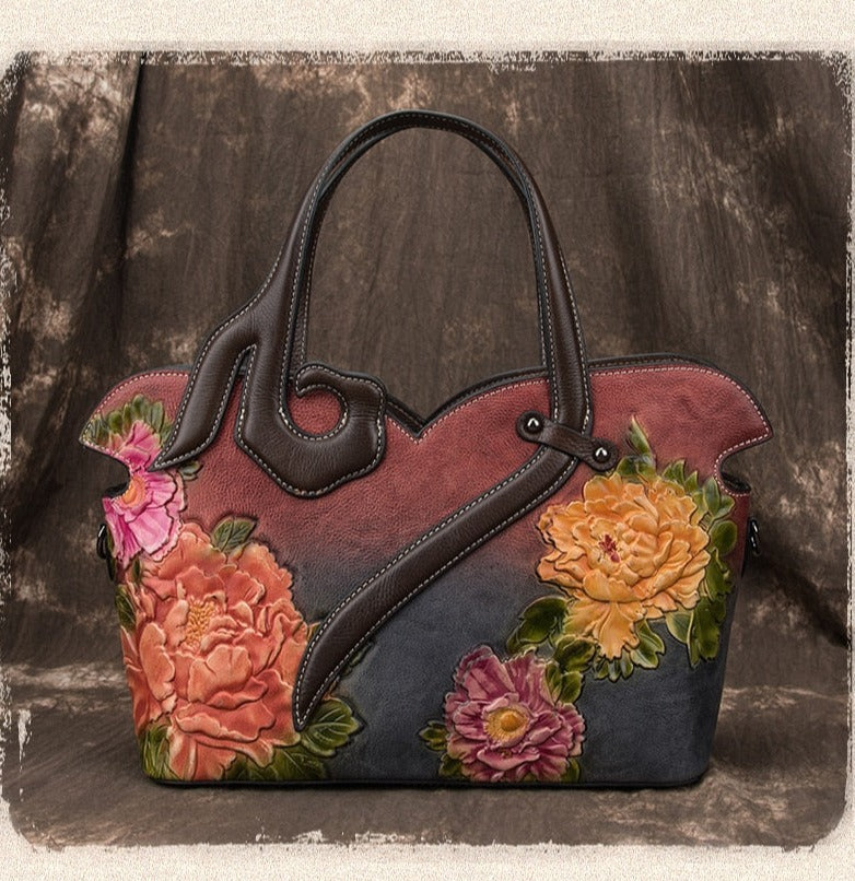 Fleur Leather Shoulder Bag